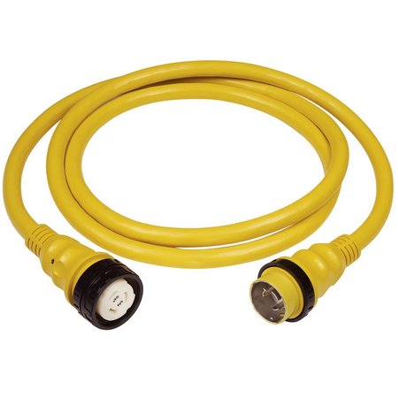 MARINCO 50A 125V Shore Power Cable - 25' - Yellow 6153SPP-25